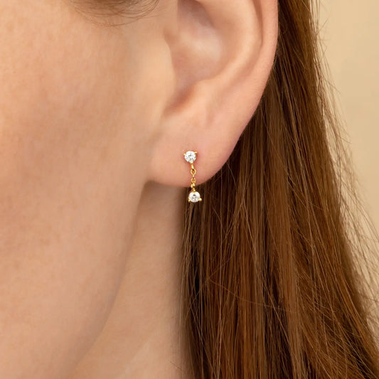evelyn stud dangle earrings