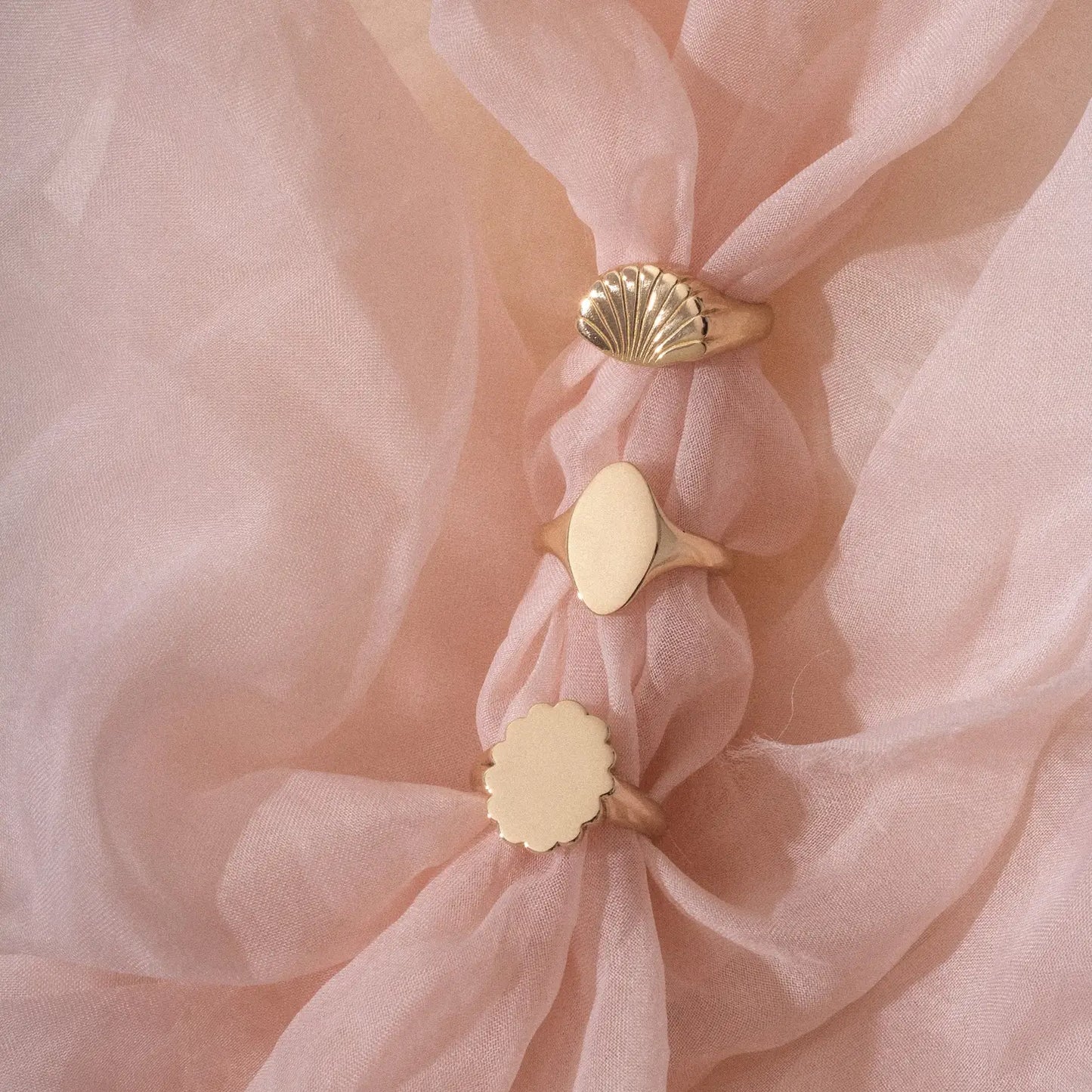 almond signet ring