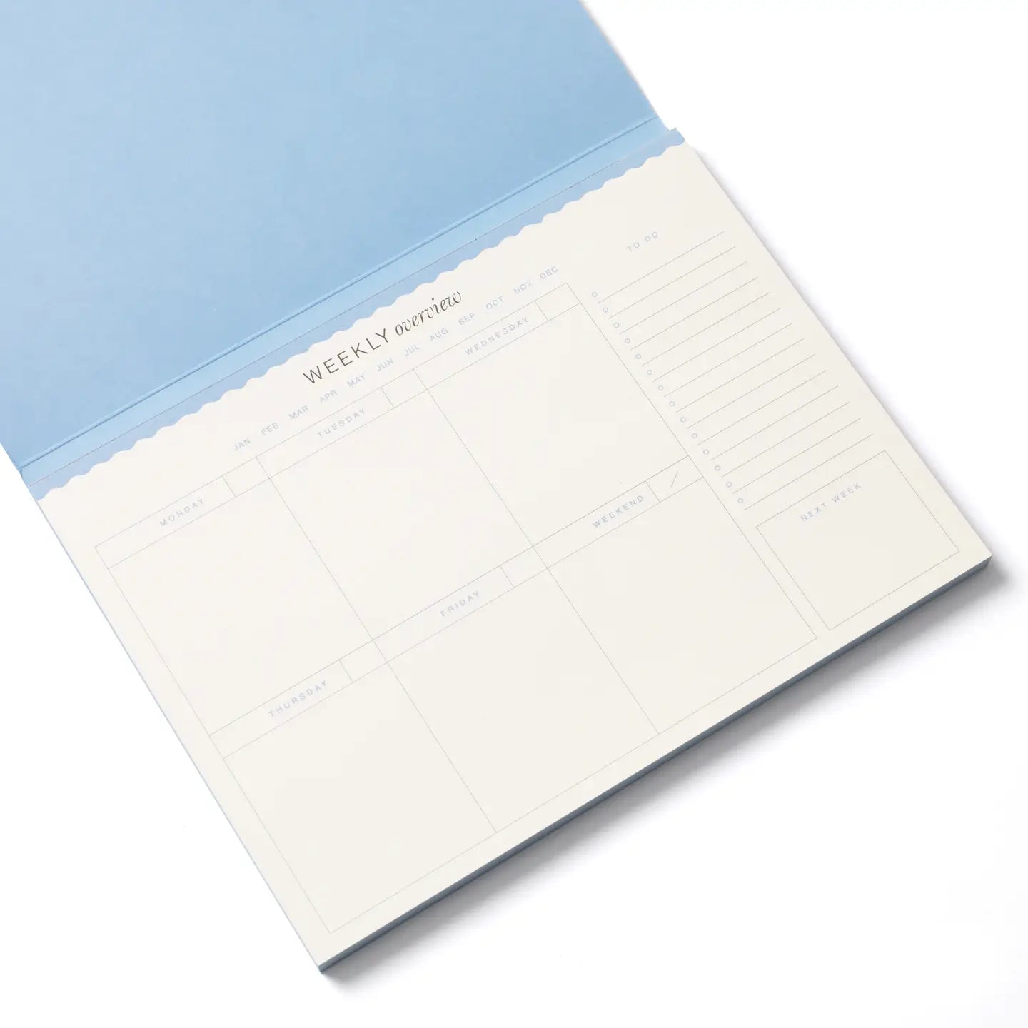 papier / weekly desk planner - floral checkerboard