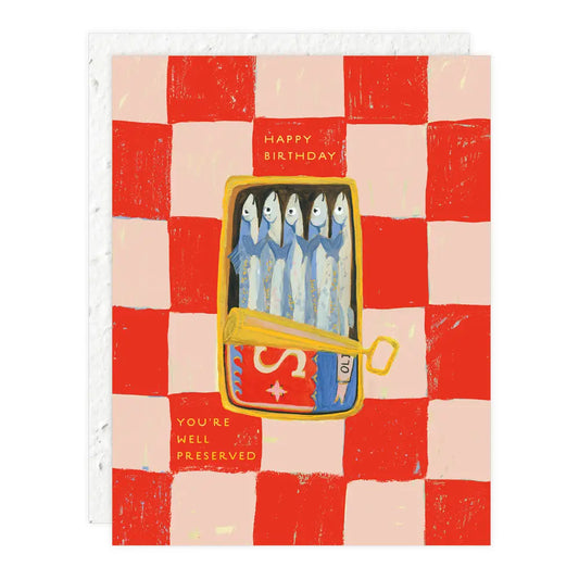 sardines birthday card
