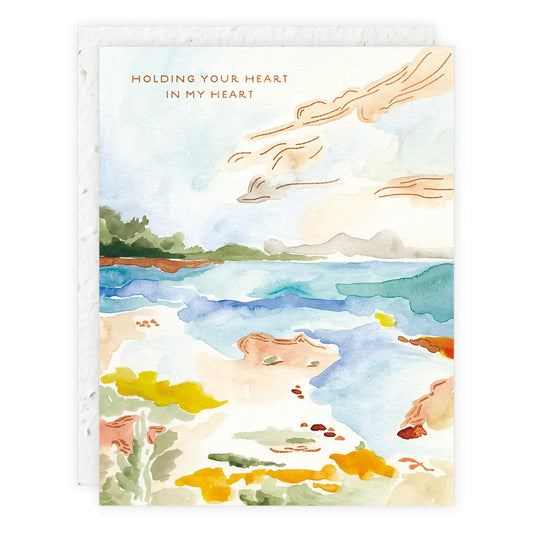 holding your heart sympathy card