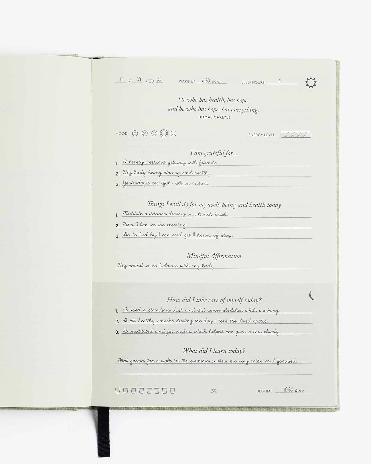 intelligent change / the five minute journal - fit edition
