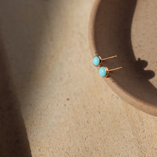 turquoise stud earrings