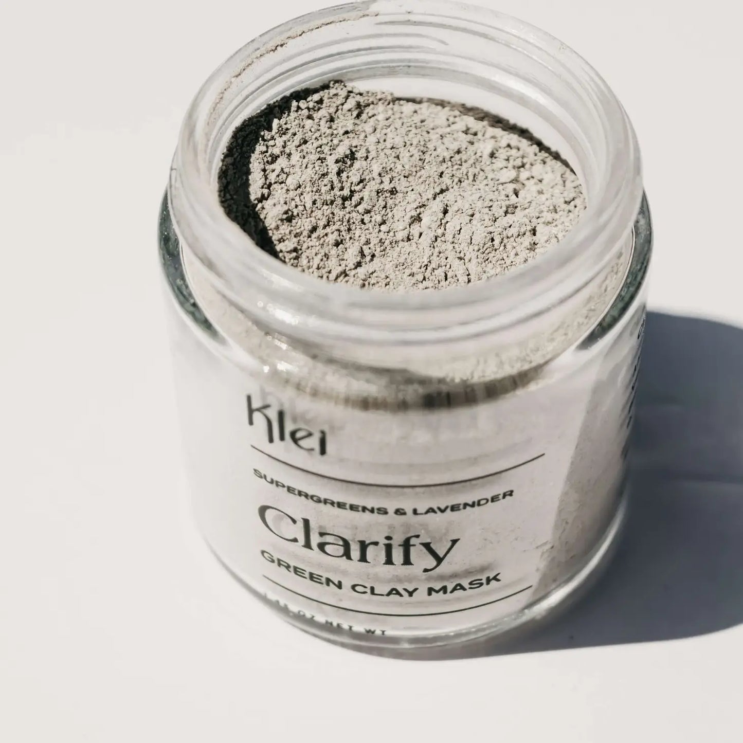 klei / clarify - green clay mask - supergreens & lavender