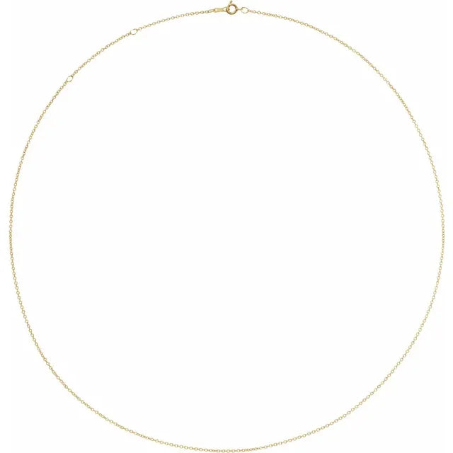 chain necklace / adjustable cable - 1mm