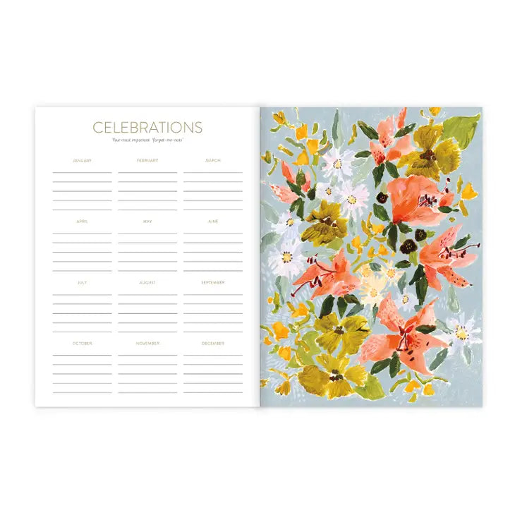seedlings / planner - vintage floral