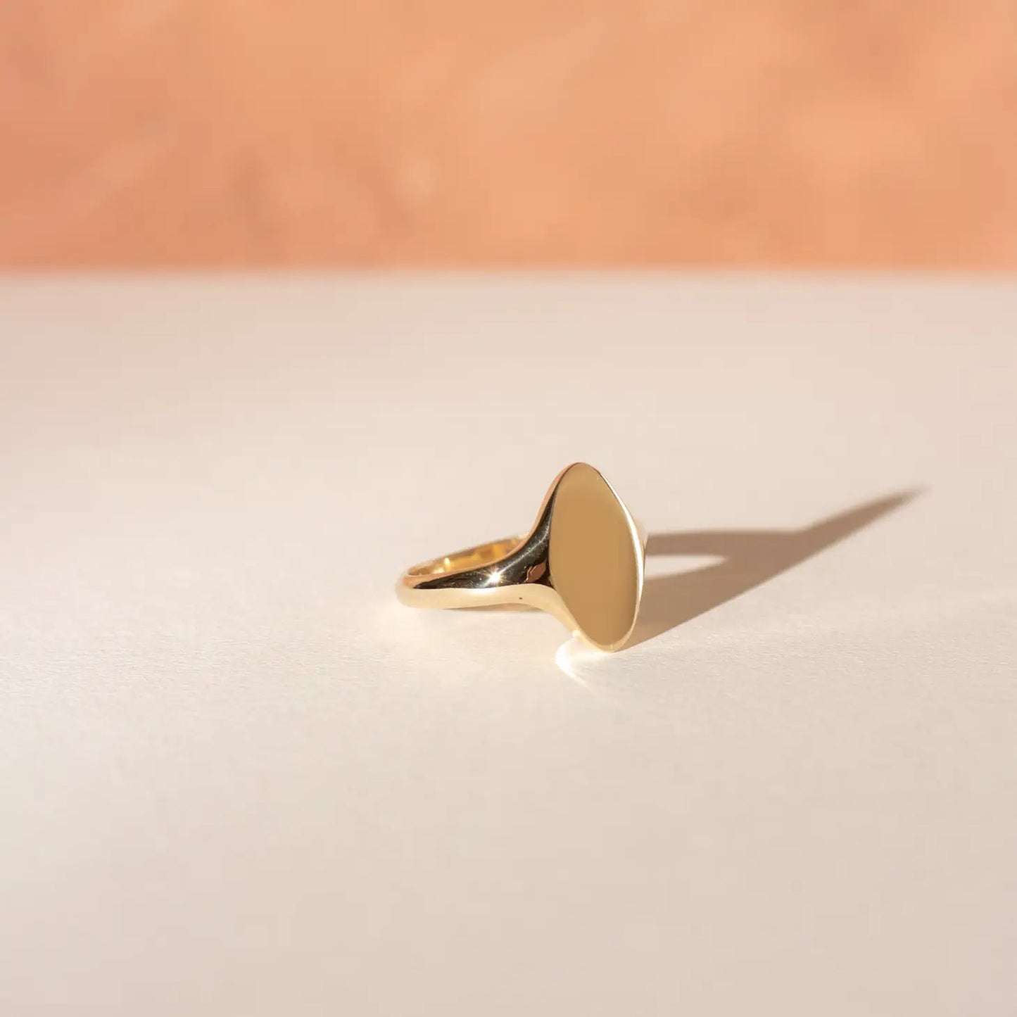 almond signet ring