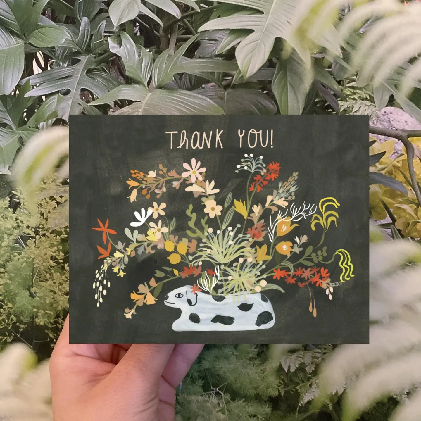 thank you dalmation card