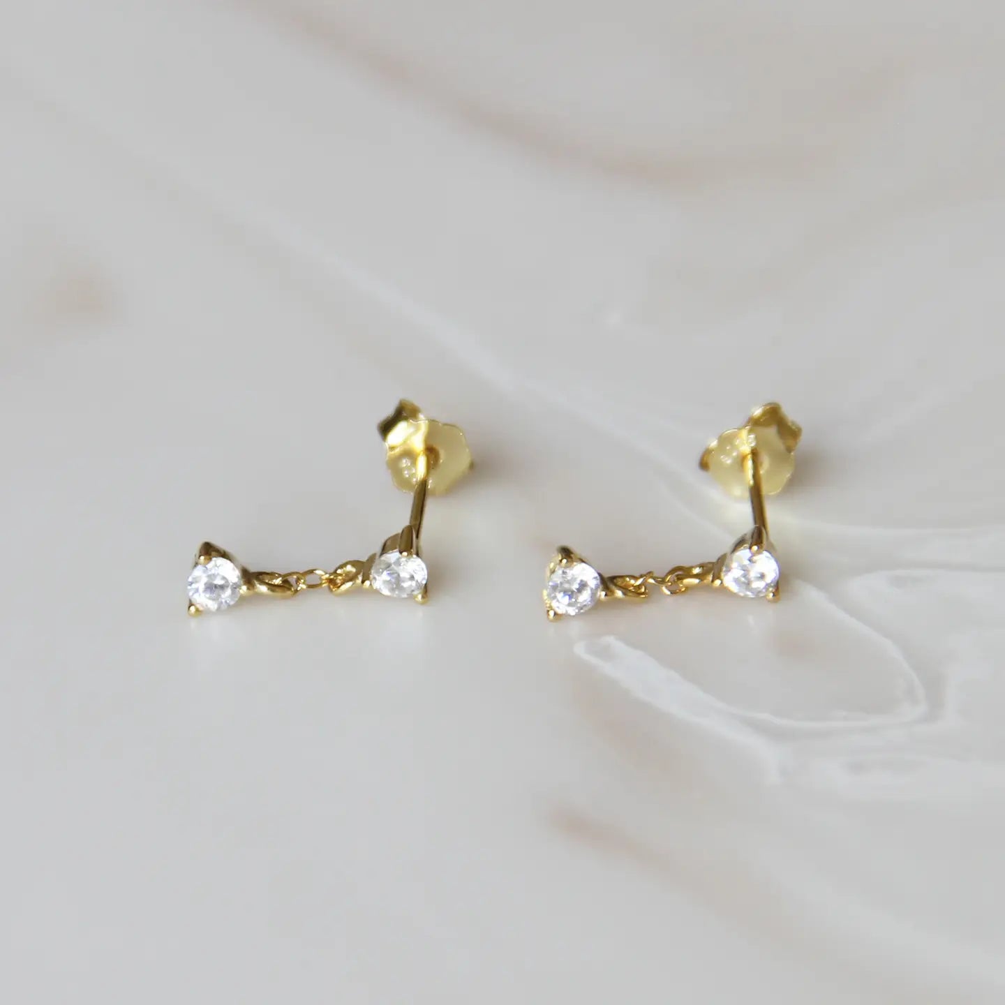 evelyn stud dangle earrings