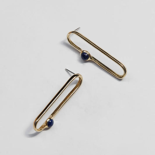 amparo earrings - lapis