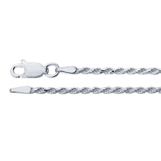 chain necklace / diamond-cut french rope - 1.85mm