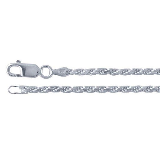 chain necklace / diamond-cut french rope - 2.2mm