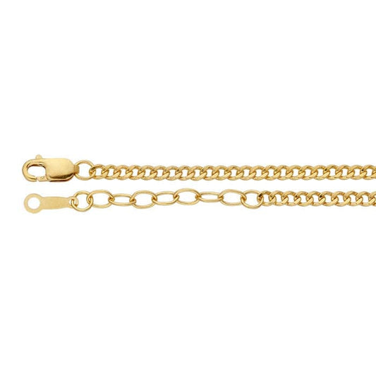 chain bracelet / curb - 2.3mm