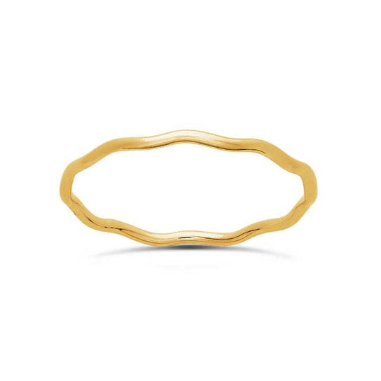 stacking ring / wavy