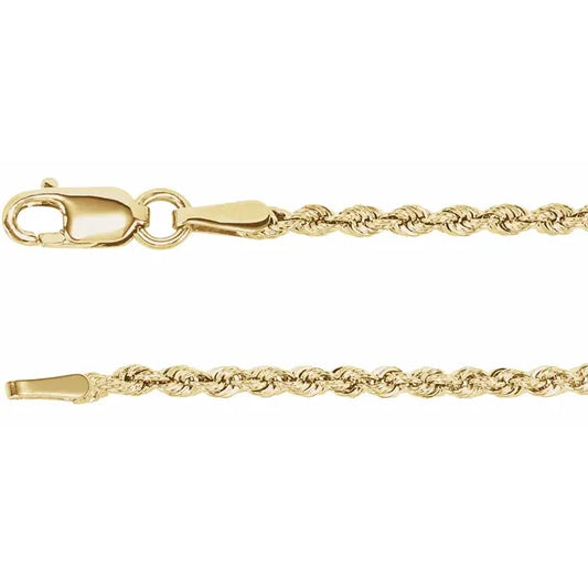 rope chain bracelet - 1.85mm