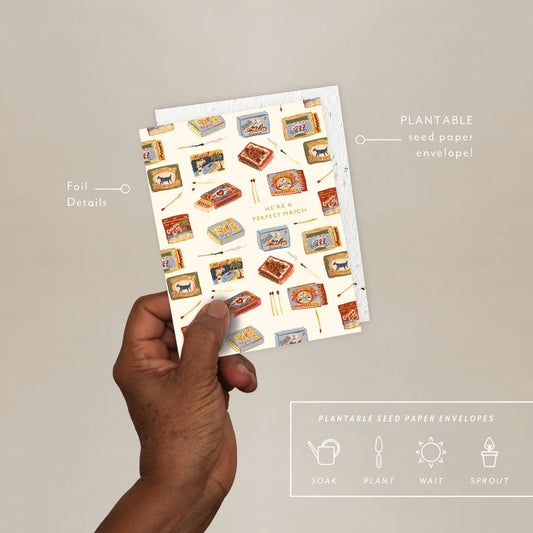 matchbooks anniversary card