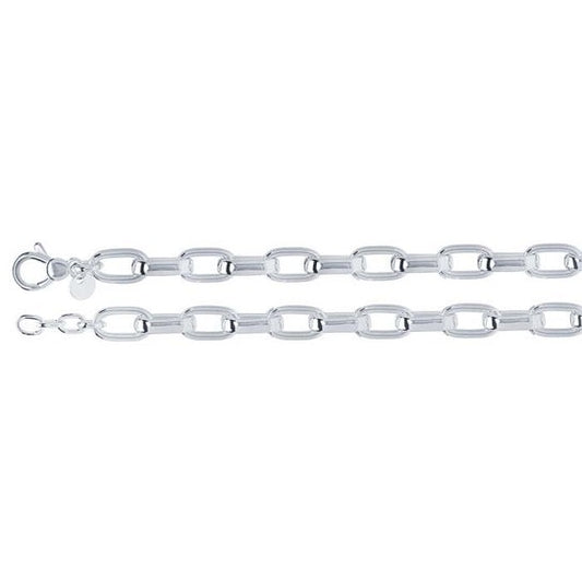 chain bracelet / chunky oval link - 9.5mm