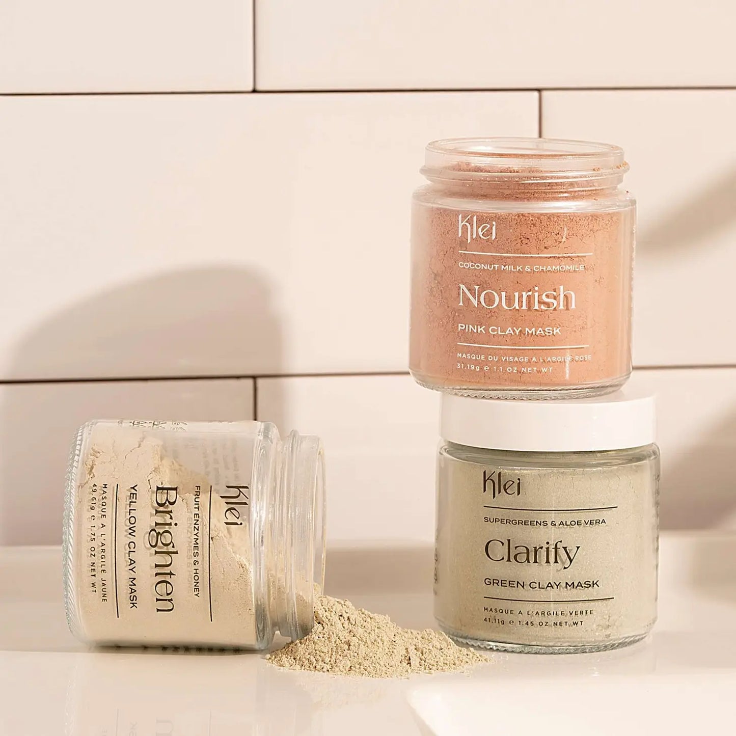 klei / clarify - green clay mask - supergreens & lavender
