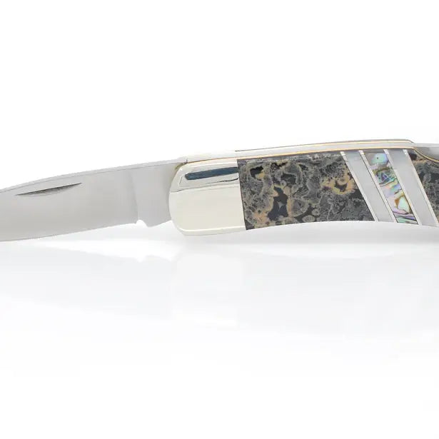 santa fe stoneworks / gemstone exotics lockback knife - 3"