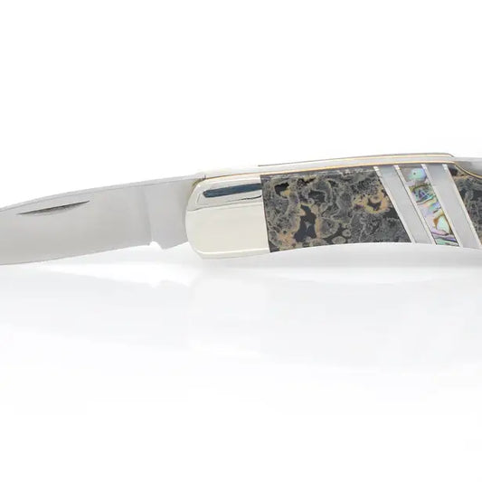 santa fe stoneworks / gemstone exotics lockback knife - 3"