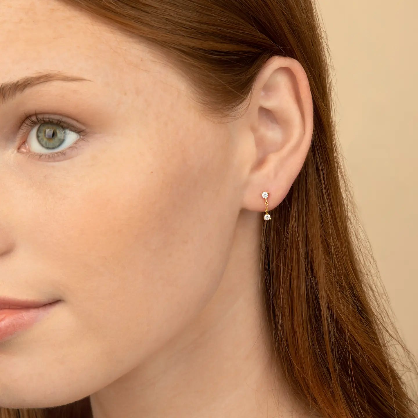 evelyn stud dangle earrings