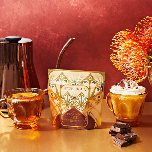 magic hour tea / pumpkin spice chocolate truffle
