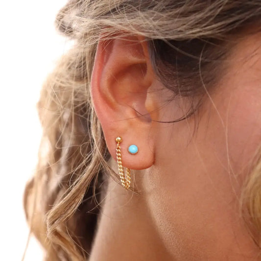 turquoise stud earrings