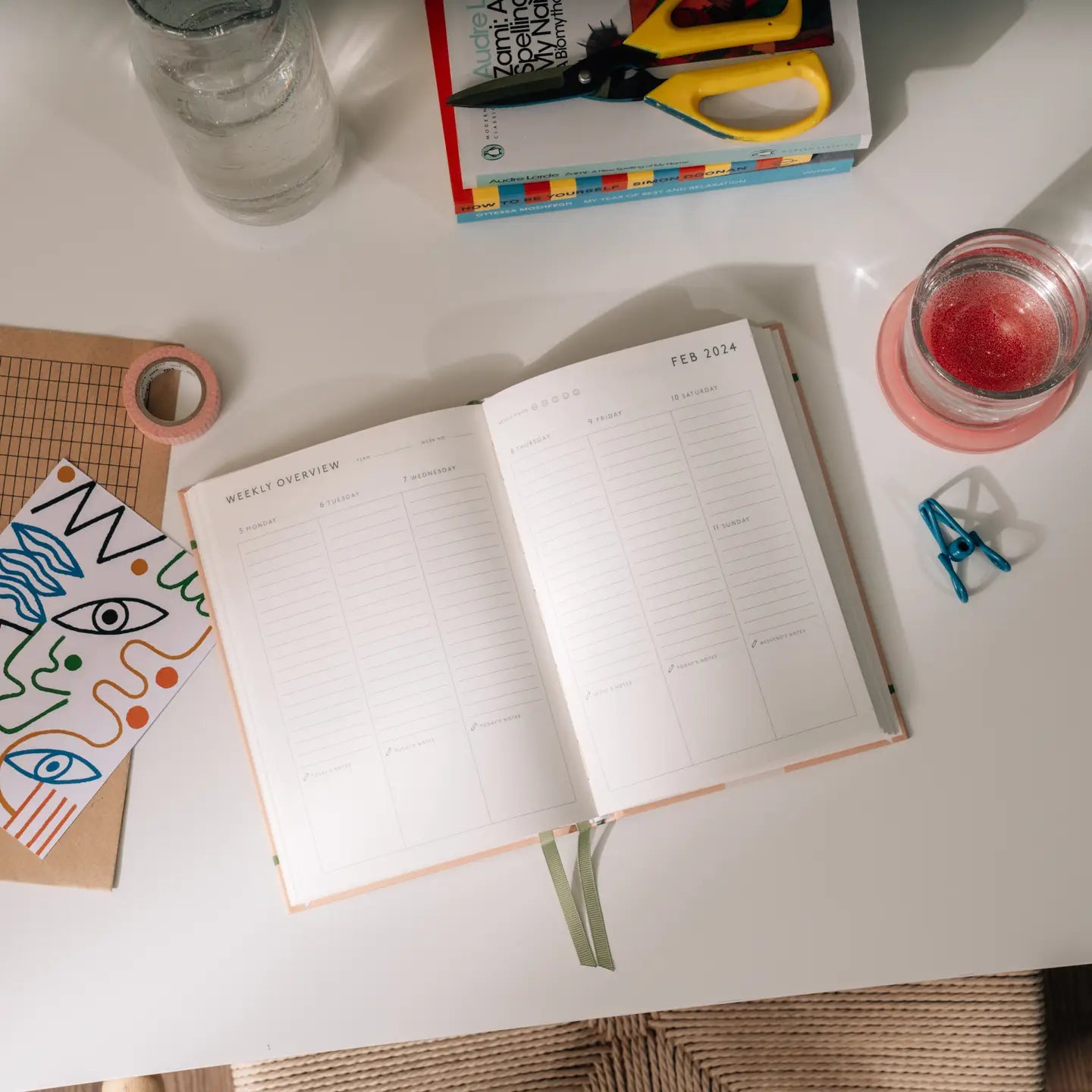 papier / guided wellness journal - tulip vase