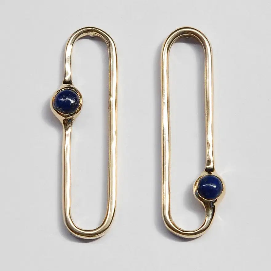 amparo earrings - lapis