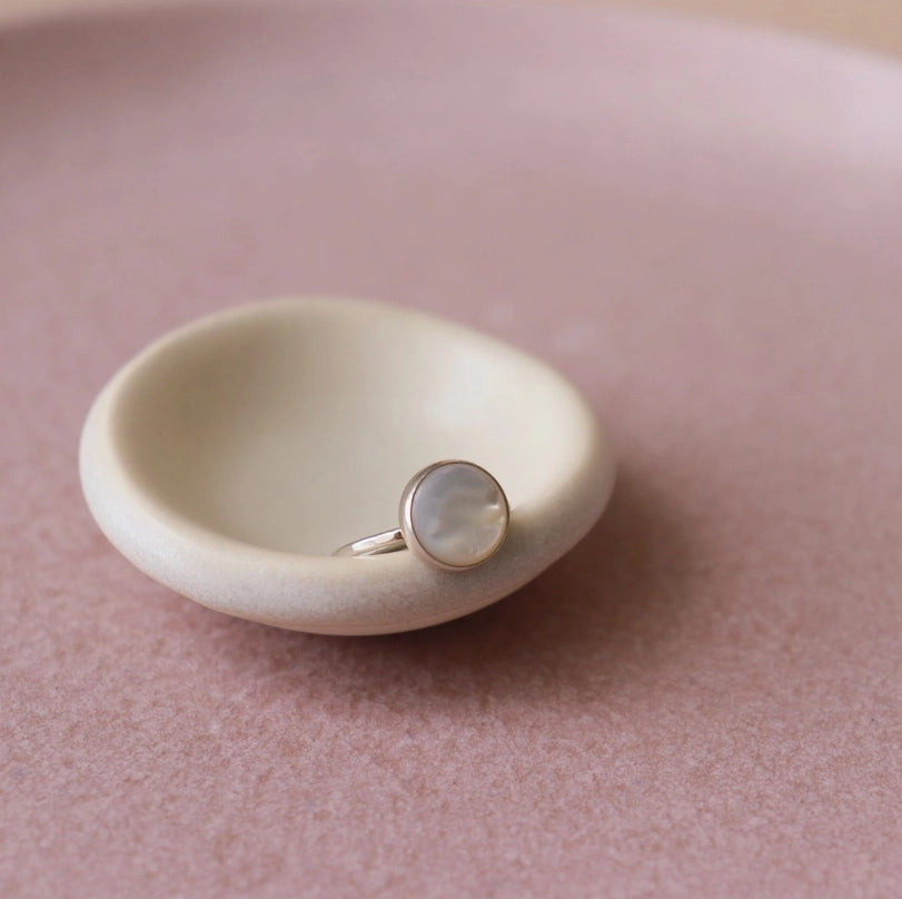mother of pearl ring