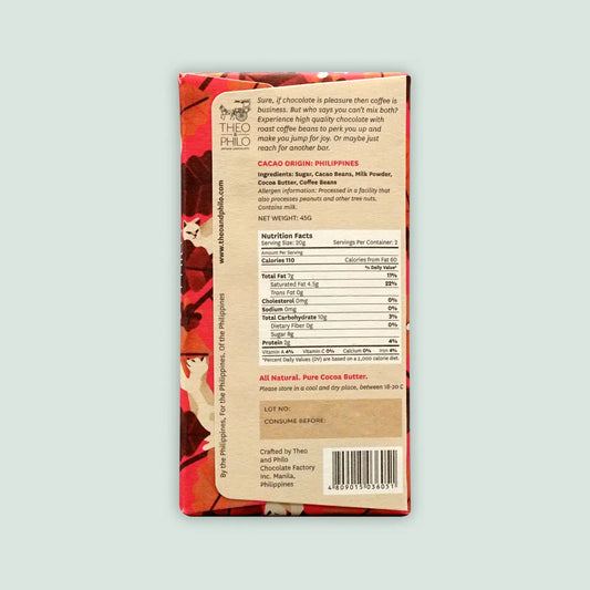 theo & philo / milk chocolate with barako coffee
