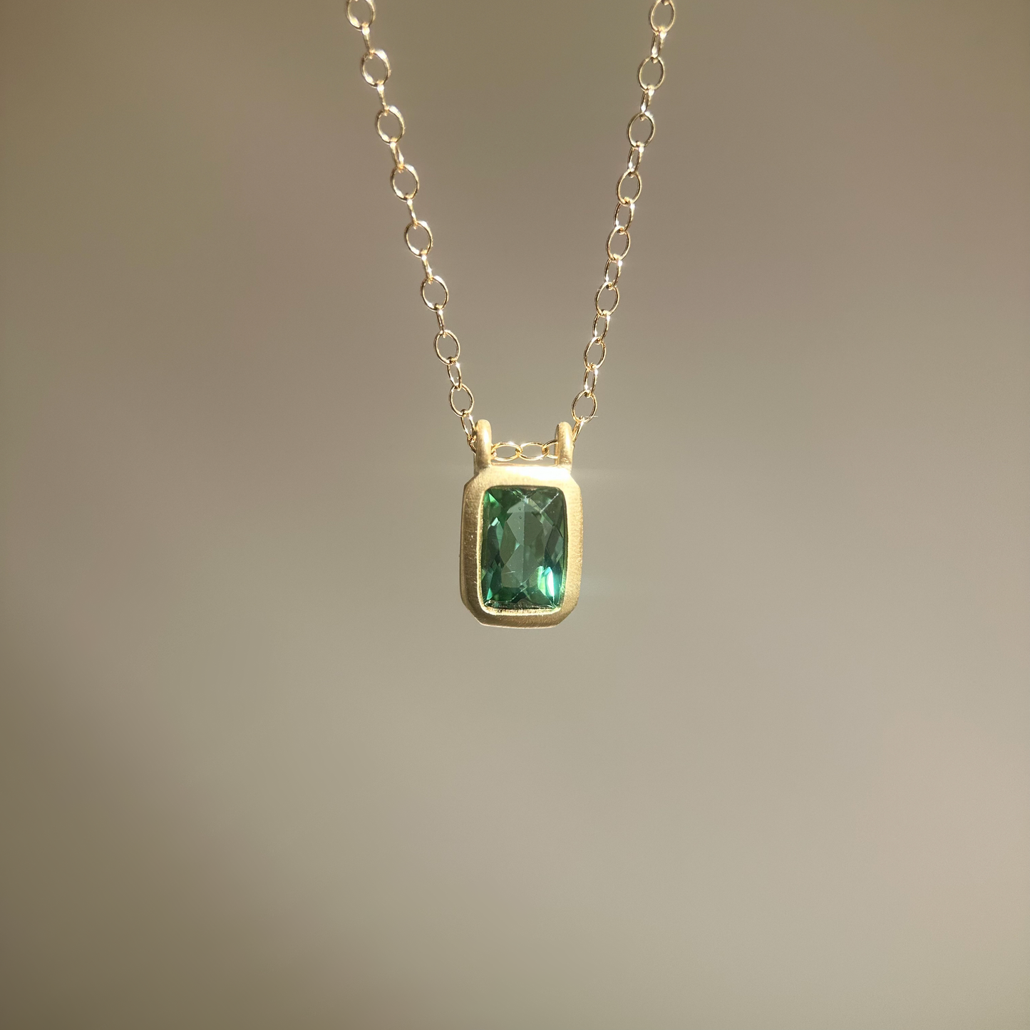indicolite tourmaline pendant necklace