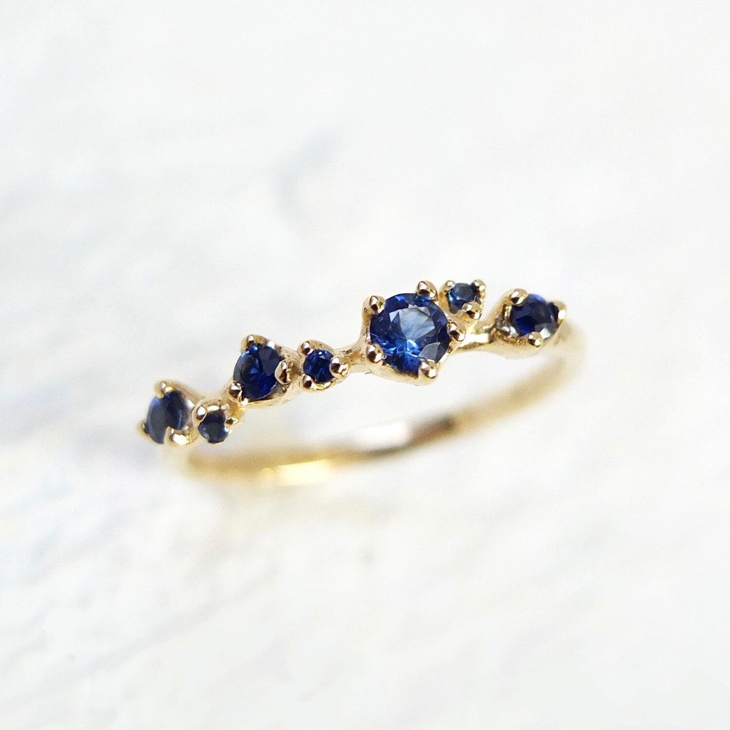 wreath ring - sapphire