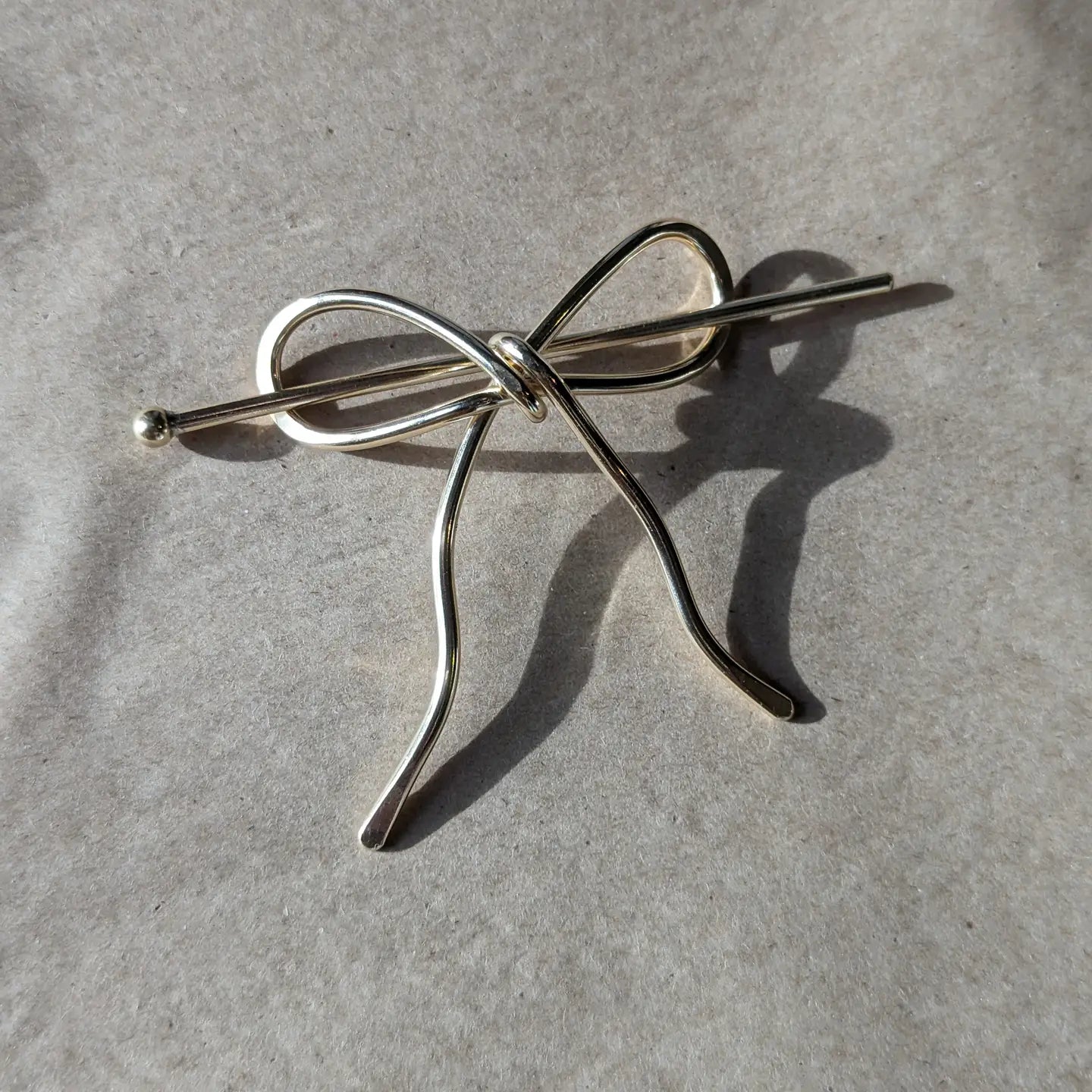 bow hair pin slide