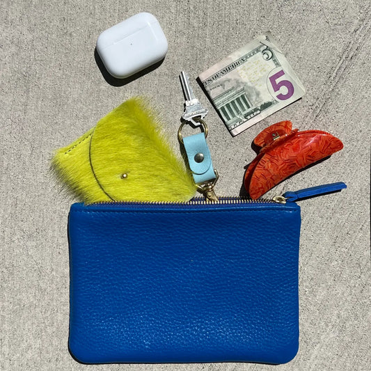 primecut / leather zipper pouch