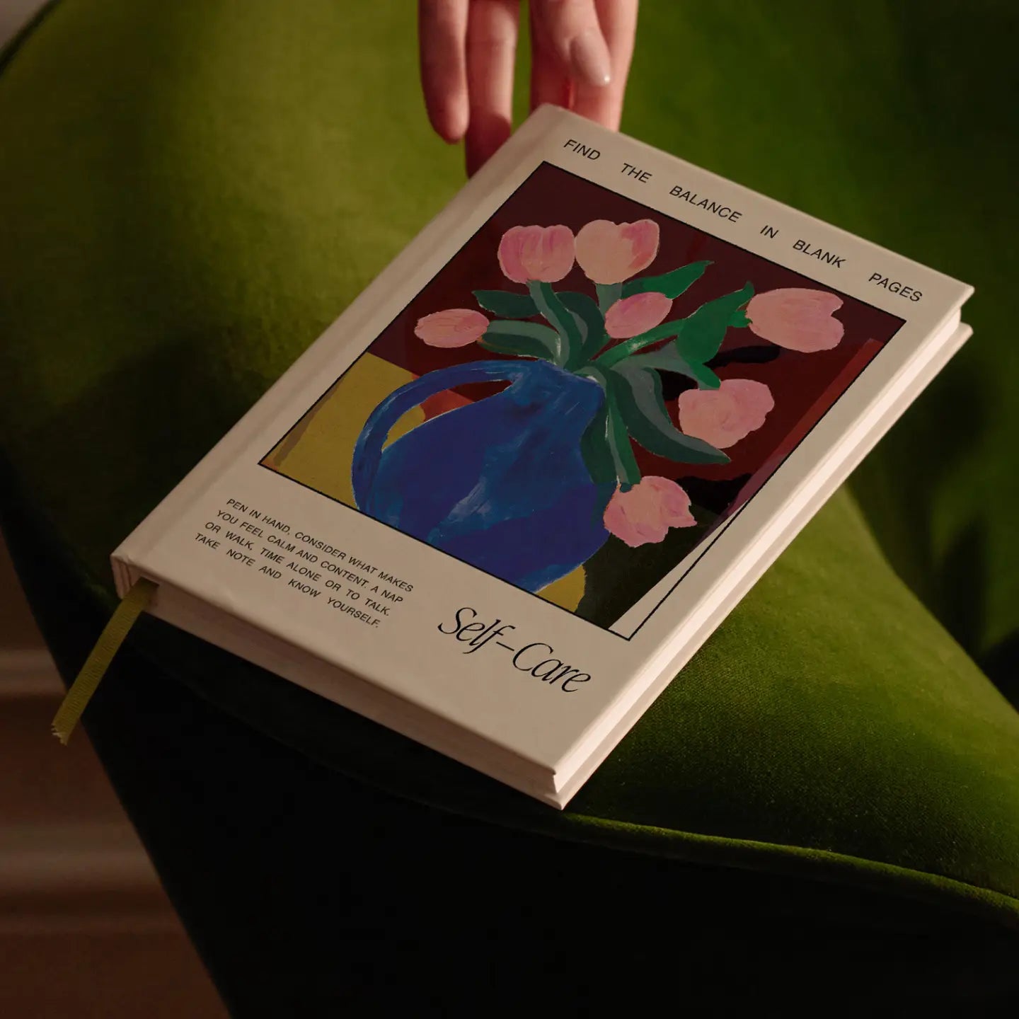papier / guided wellness journal - tulip vase
