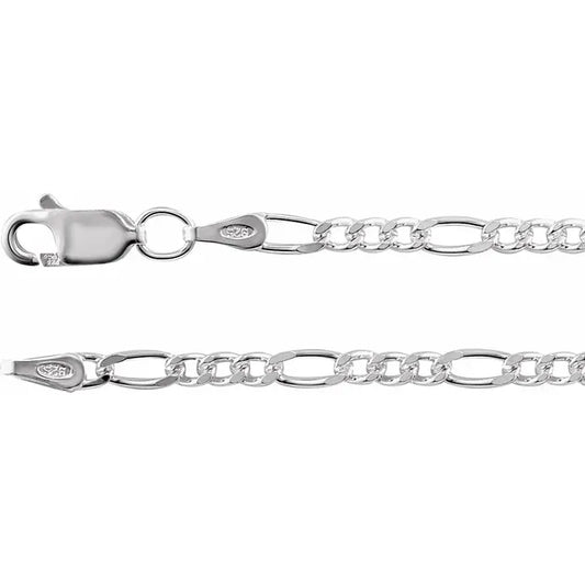 chain bracelet / figaro - 2.5mm