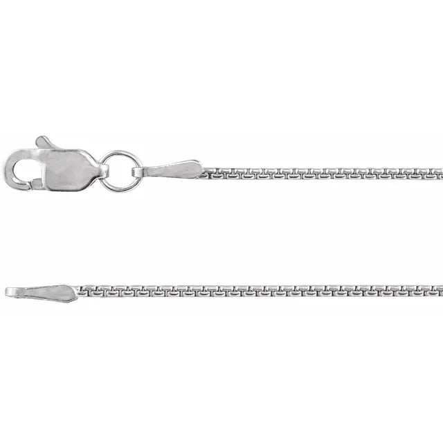 chain bracelet / round box - 1mm