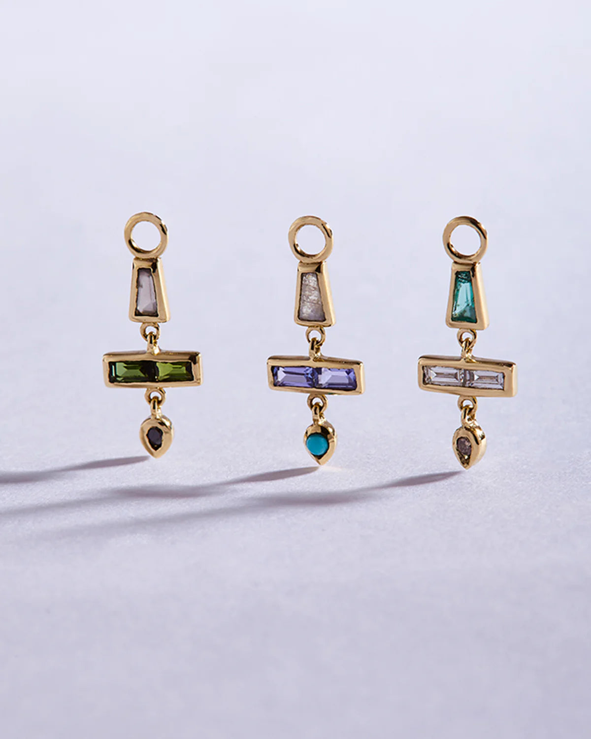 métier / az gemstone totem plaque charm - single