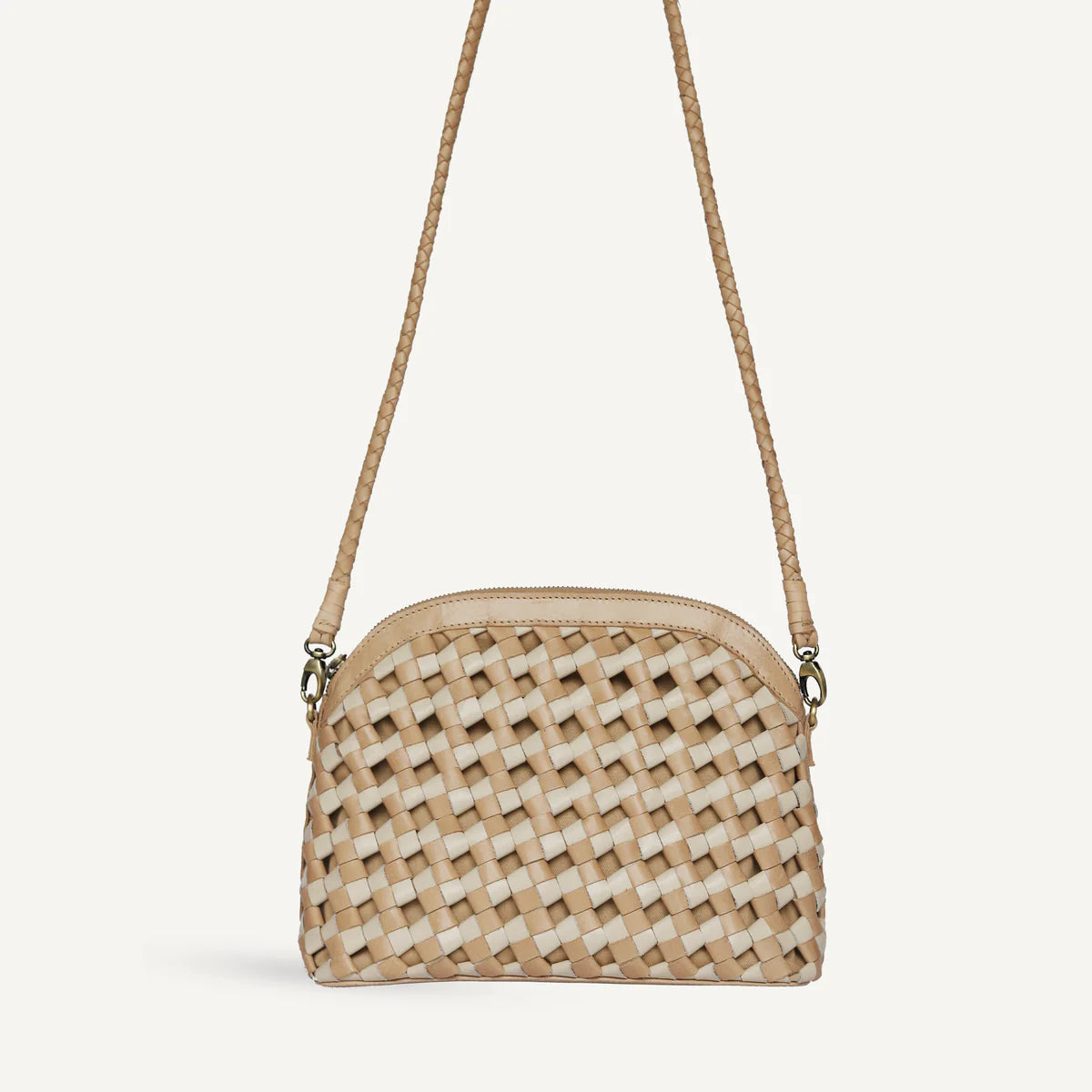 bembien / carmen bag - two-tone cream & caramel