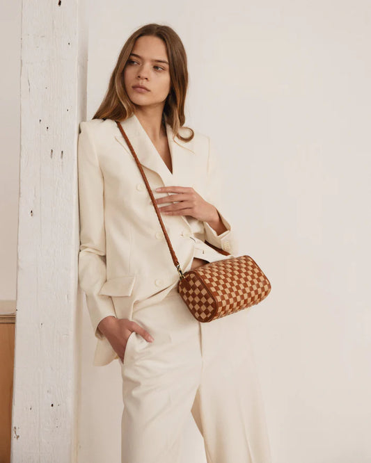 bembien / gigi crossbody bag - caramel x sienna check