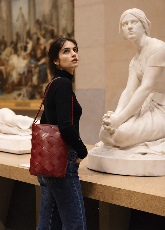 bembien / marion bag - grande weave - rouge