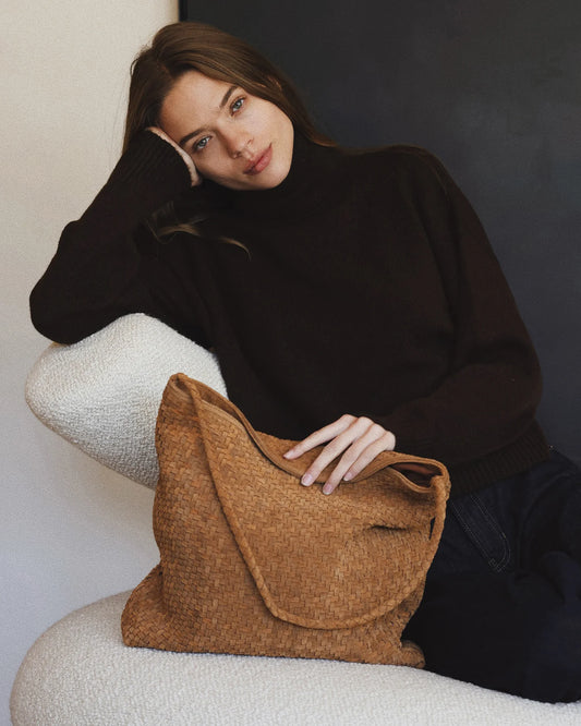 bembien / sera tote bag - suede copper
