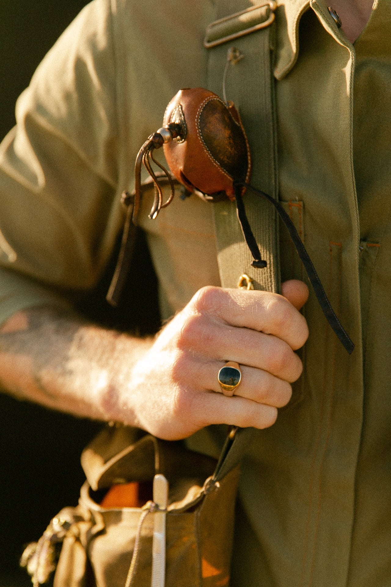 signet ring - hawks eye