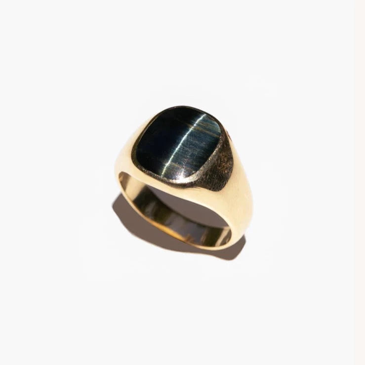 signet ring - hawks eye