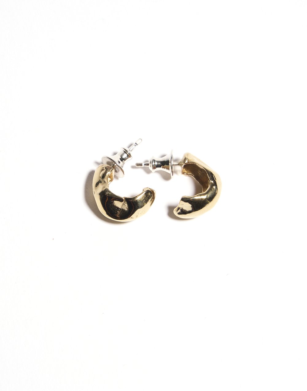 pinch hoop earrings