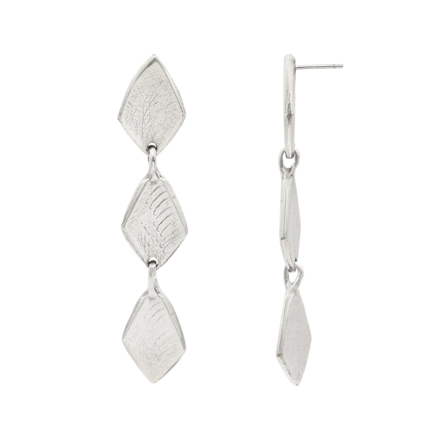 asali triple drop post earrings