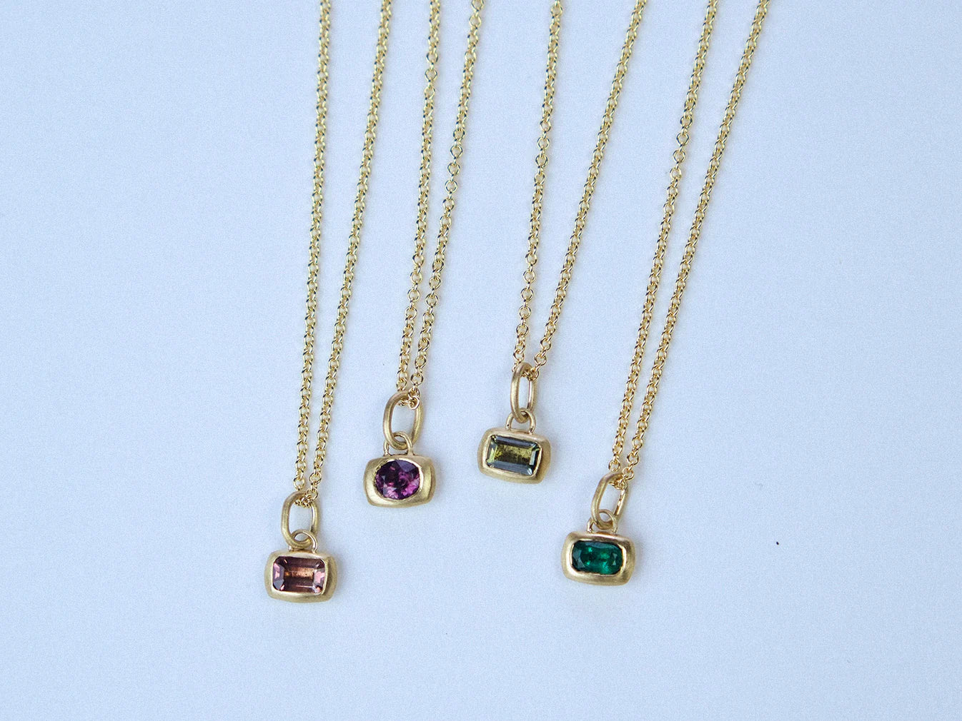 cora pendant - purple spinel