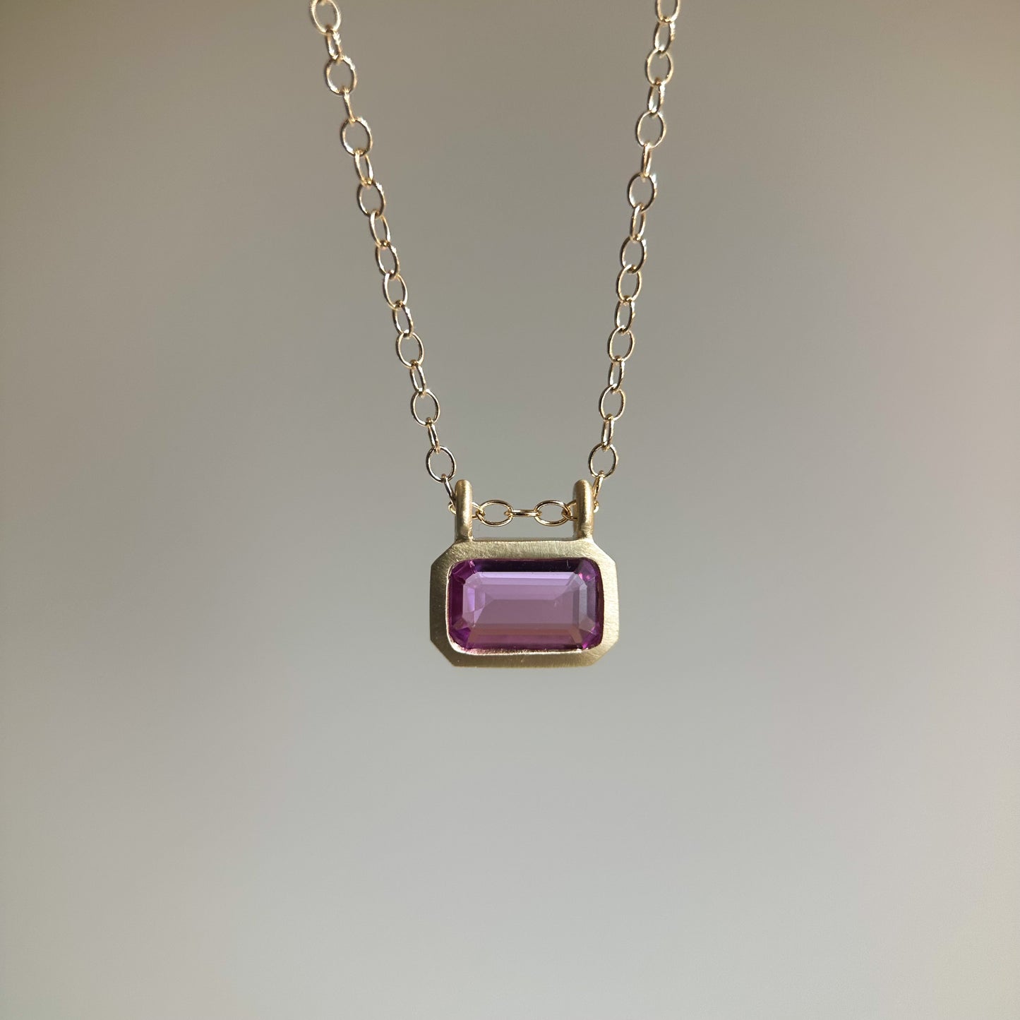 pink sapphire pendant necklace