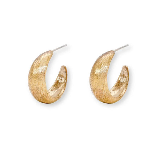 reyes cuff post hoop earrings